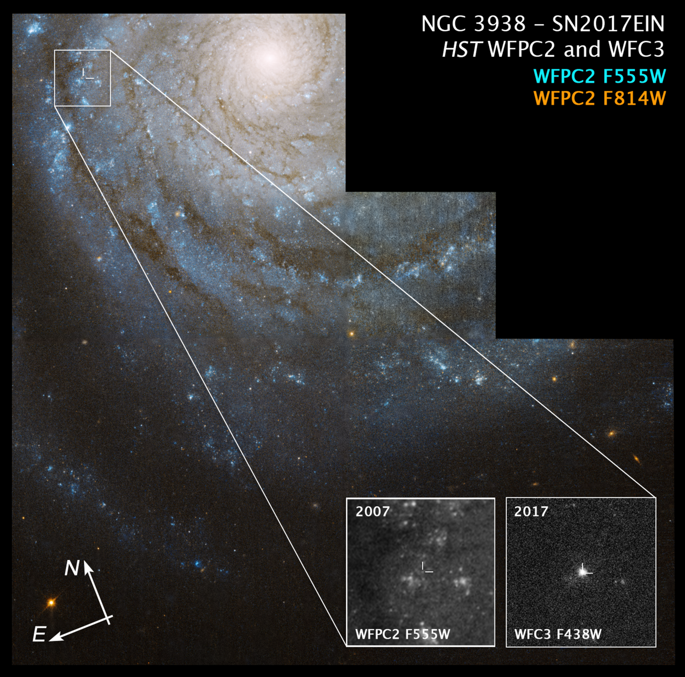 SN 2017ein in NGC 3938 - NASA Science
